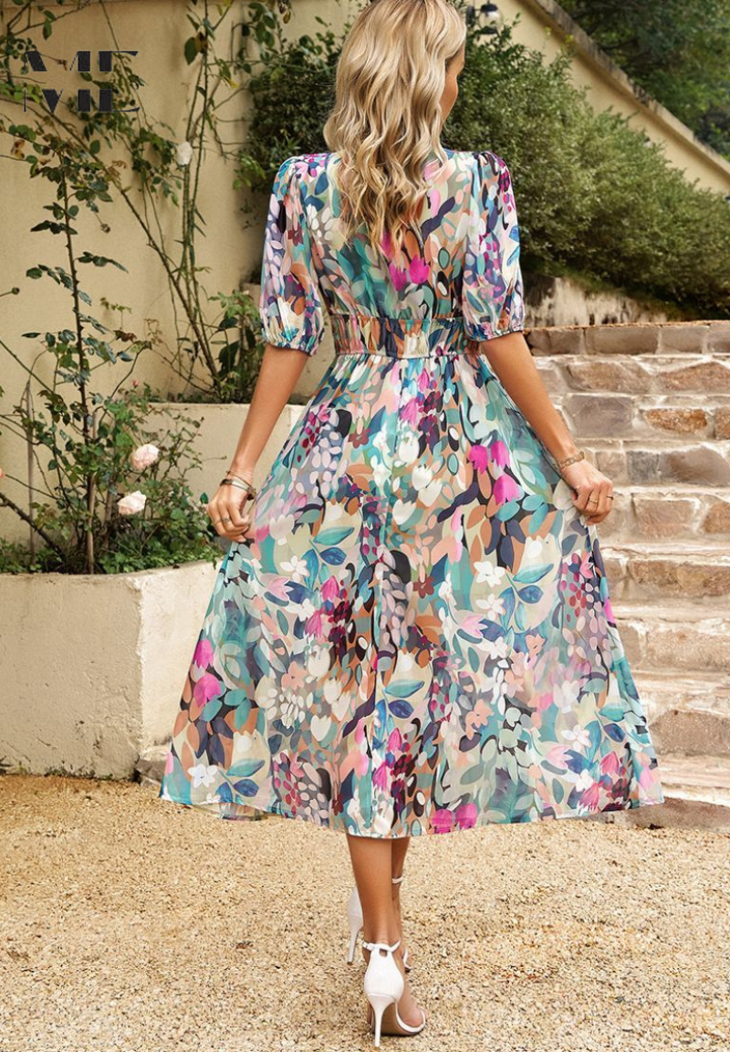 Holly | Midi Dress With Luxe Timeless Design for Women