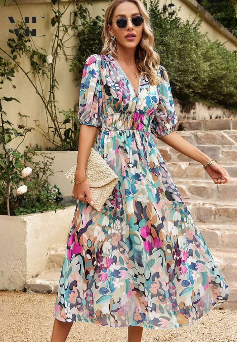 Holly | Midi Dress With Luxe Timeless Design for Women