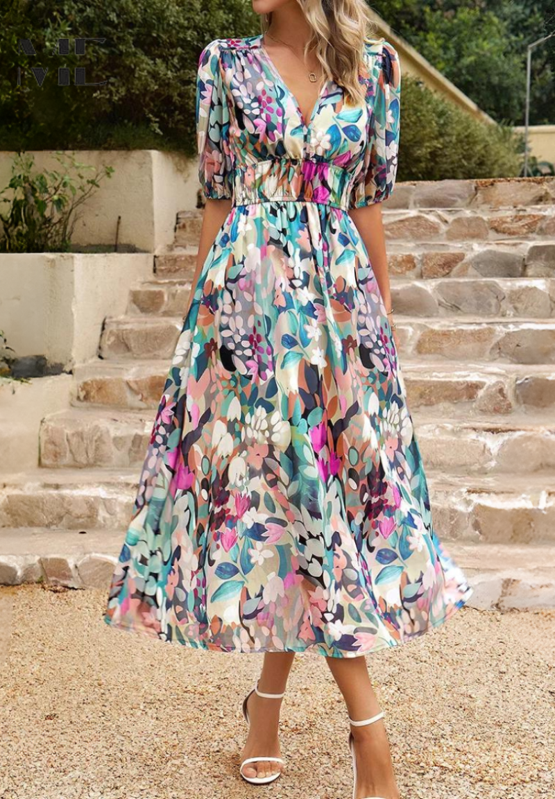 Holly | Midi Dress With Luxe Timeless Design for Women