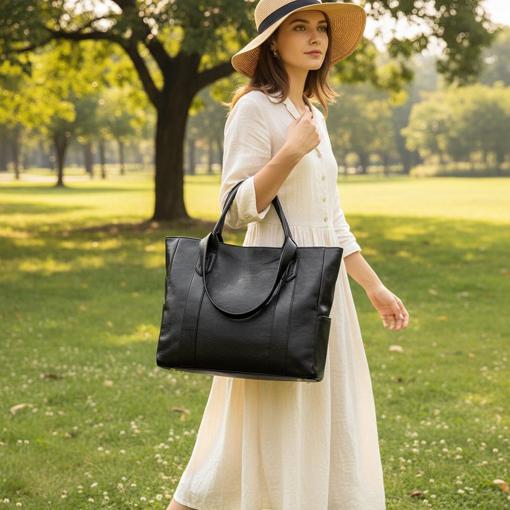 VELENTHA – Damen-Schultertasche aus Leder mit Vintage-Chic und weicher Textur 1