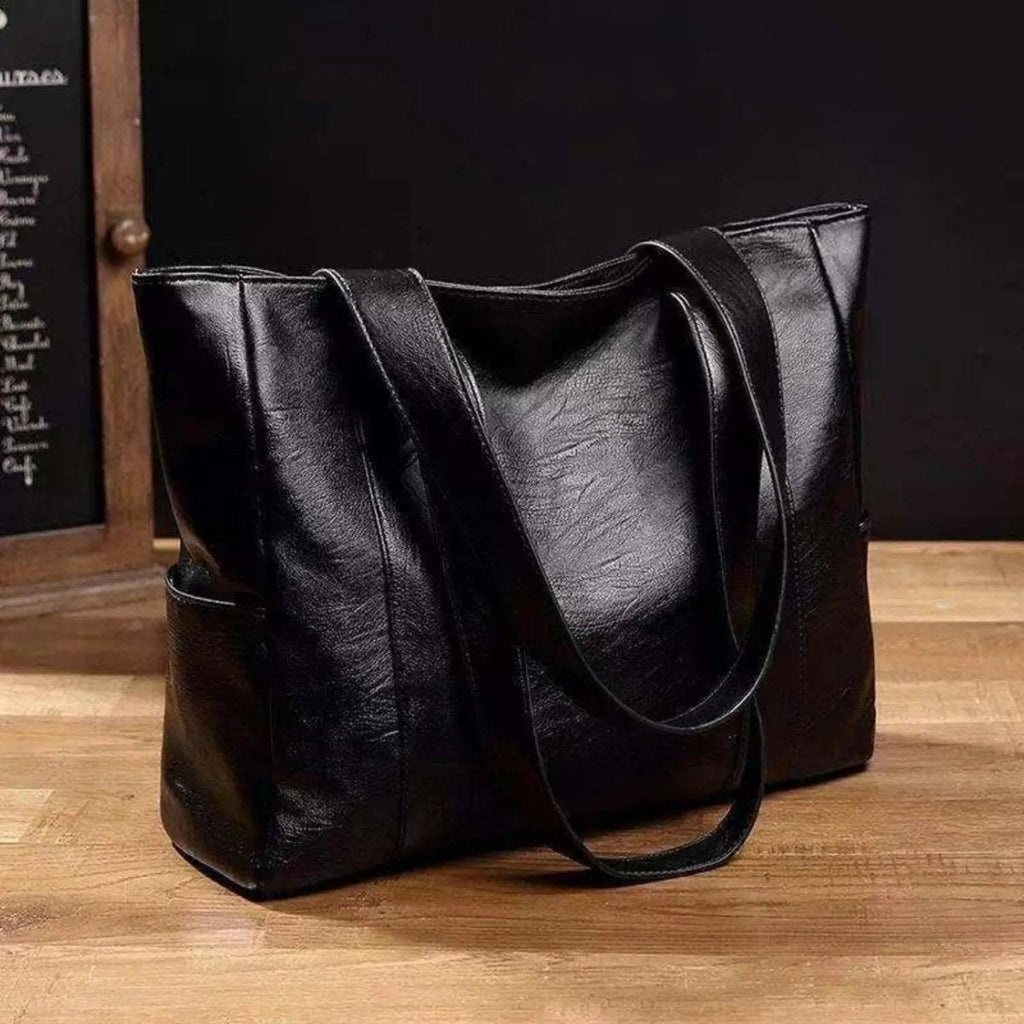 VELENTHA – Damen-Schultertasche aus Leder mit Vintage-Chic und weicher Textur 2