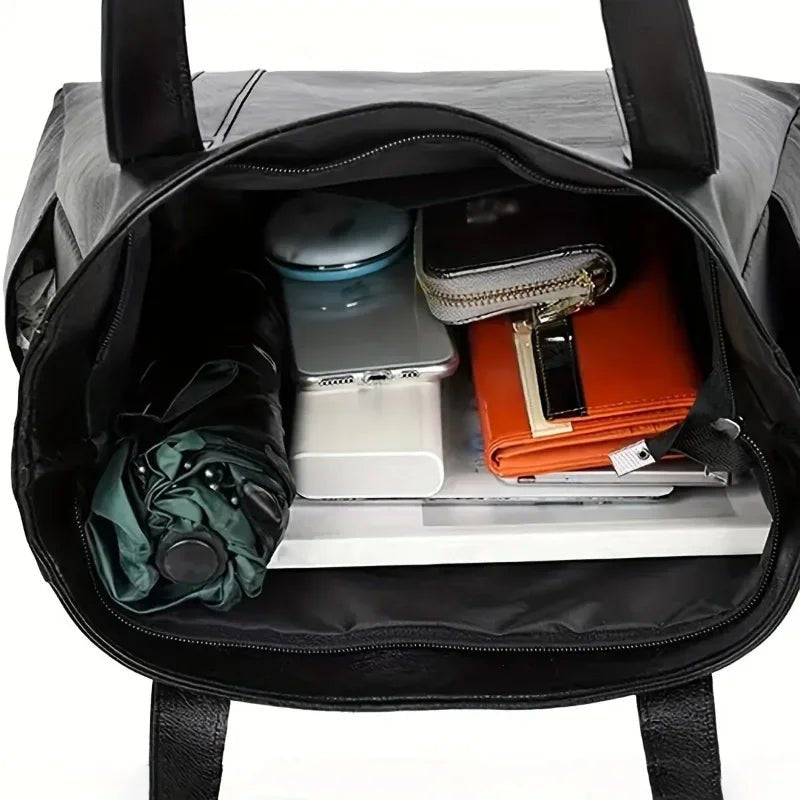 VELENTHA – Damen-Schultertasche aus Leder mit Vintage-Chic und weicher Textur 4