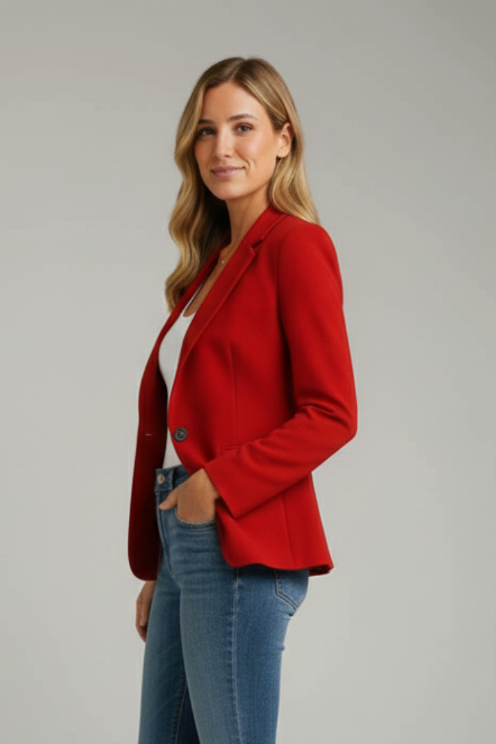 Audrey | Women’s Blazer With Notched Lapel And Single Button