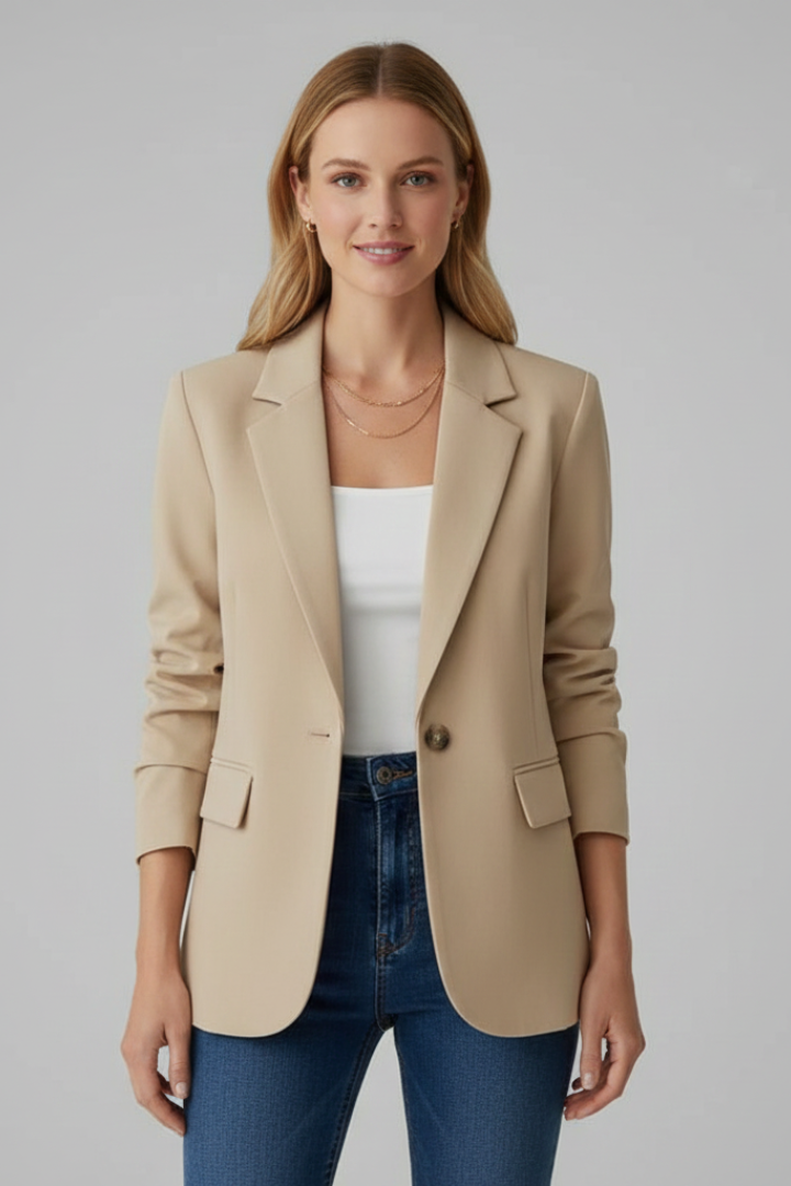 Audrey | Women’s Blazer With Notched Lapel And Single Button