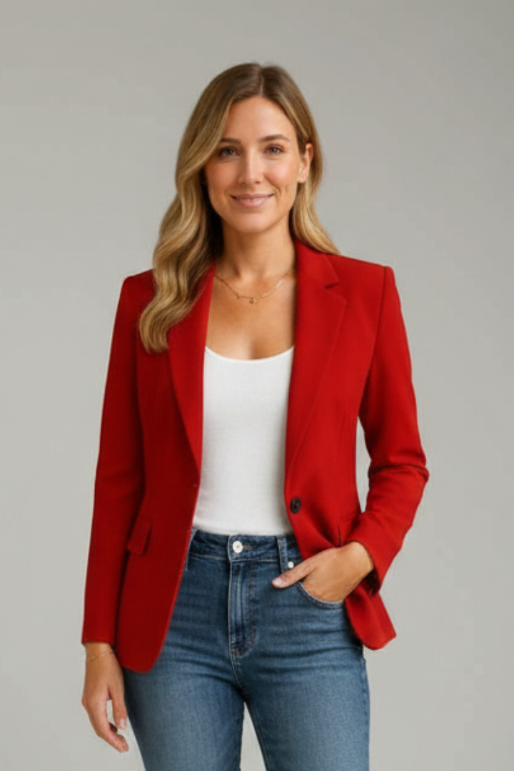 Audrey | Women’s Blazer With Notched Lapel And Single Button