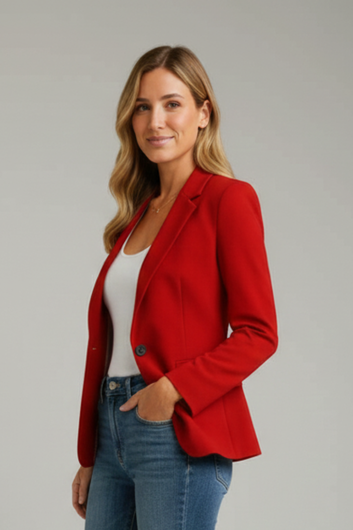 Audrey | Women’s Blazer With Notched Lapel And Single Button