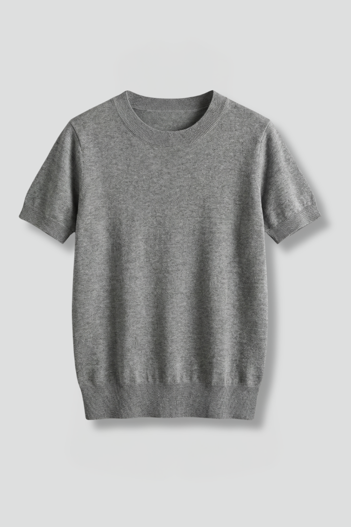 Faith | Women’s Knit Top With Crew Neck And Ribbed Hem