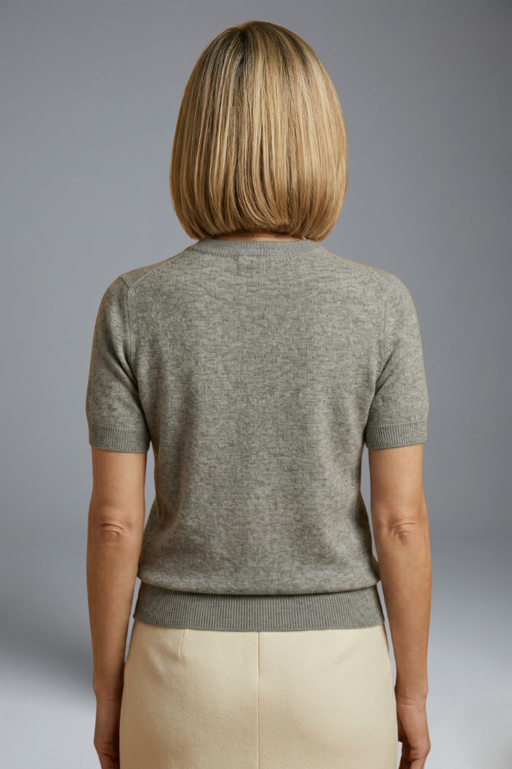 Faith | Women’s Knit Top With Crew Neck And Ribbed Hem