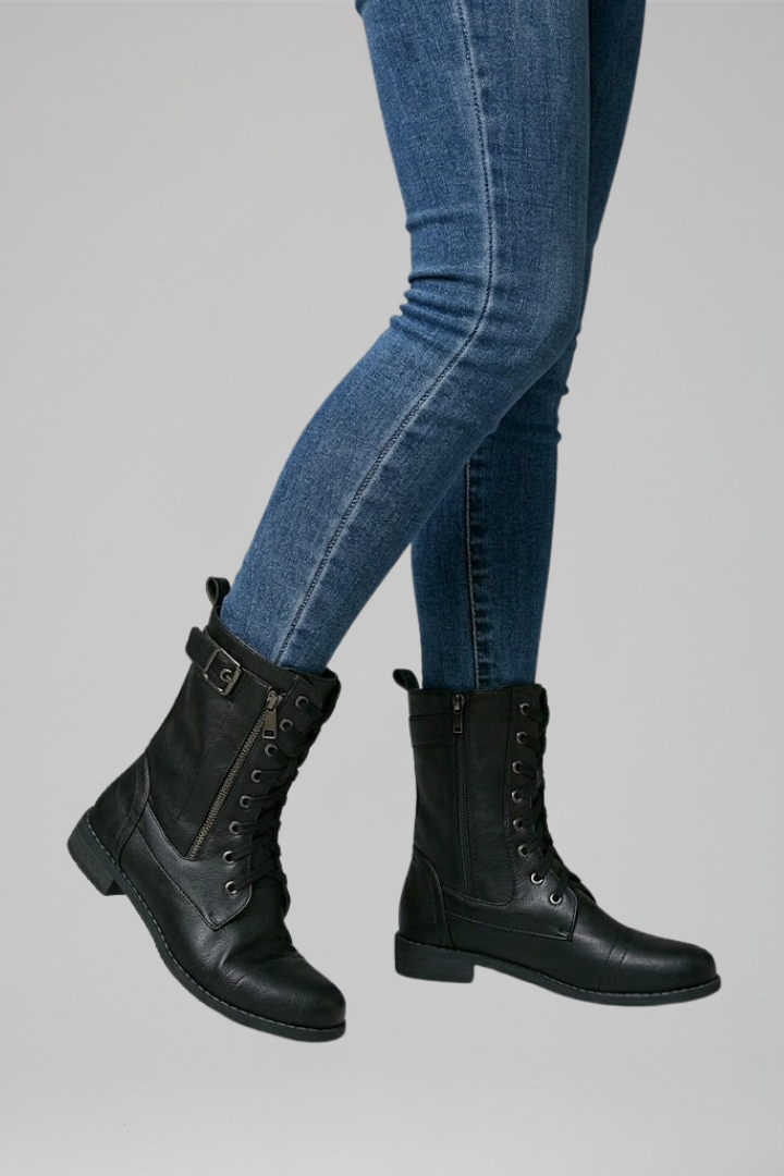 Lucy | Women's Orthopaedic Ankle Boots With Side ZipperFor All-Day Comfort