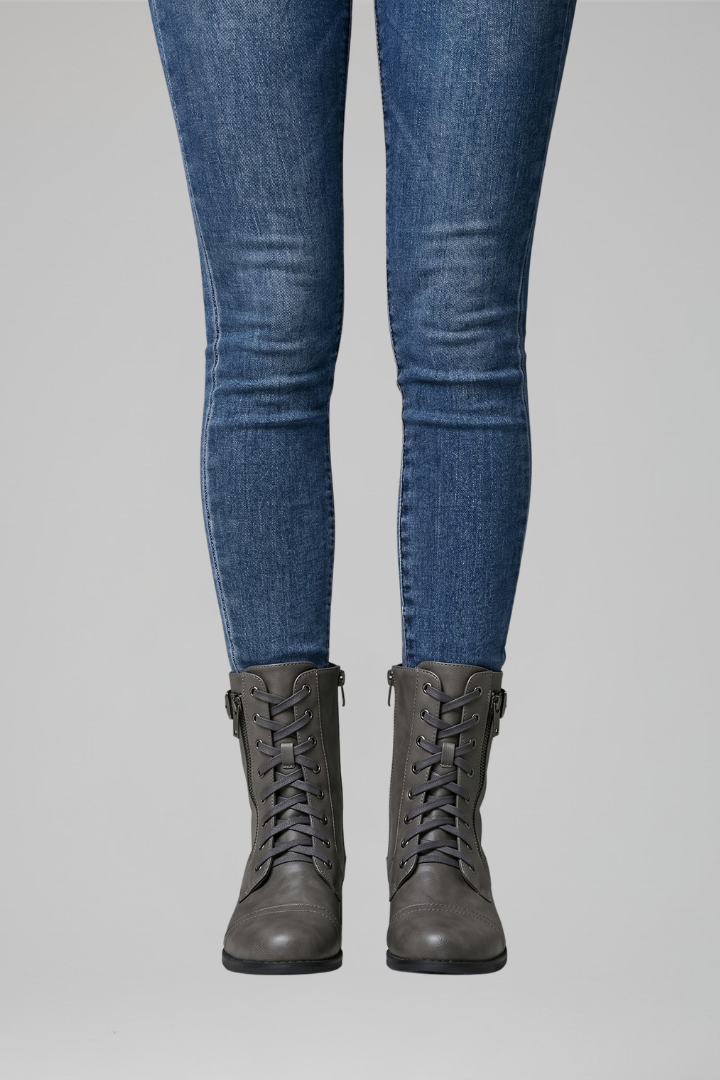 Lucy | Women's Orthopaedic Ankle Boots With Side ZipperFor All-Day Comfort