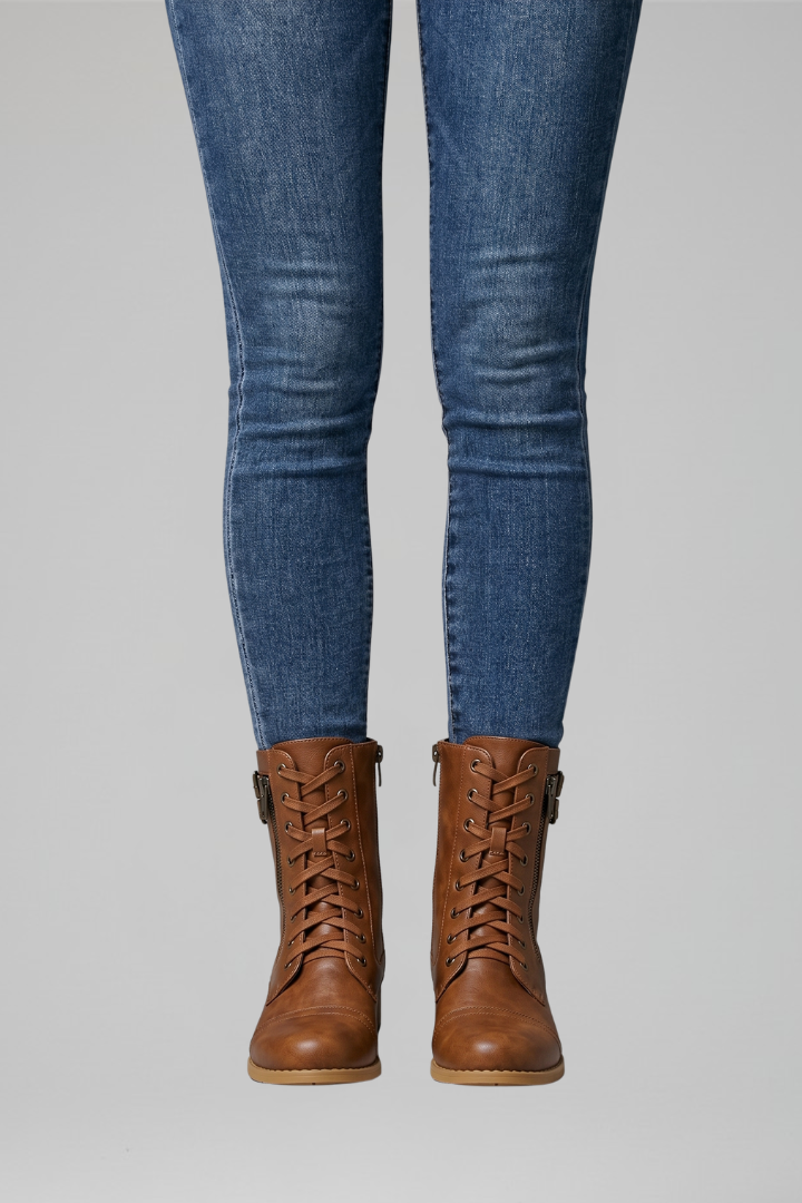 Lucy | Women's Orthopaedic Ankle Boots With Side ZipperFor All-Day Comfort