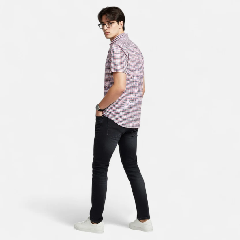 Micah | Men's Oxford Cotton Short-Sleeve Summer Shirt