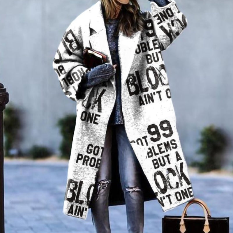 Yvette | Casual Autumn Long Coat for Women