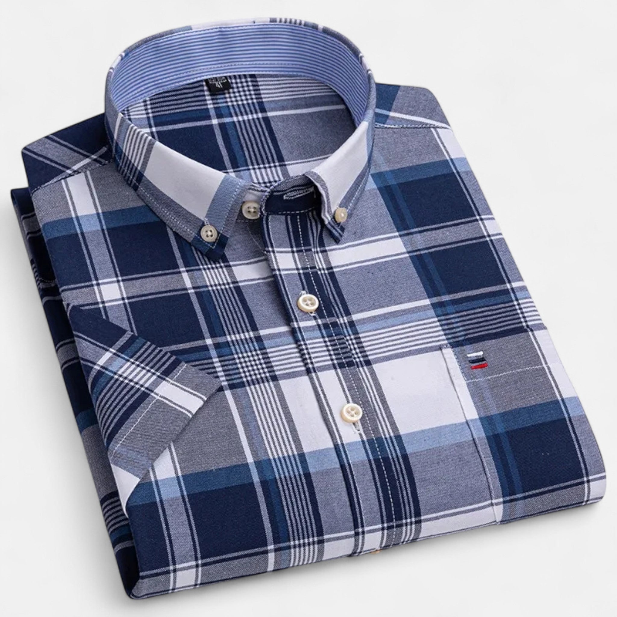 Micah | Men's Oxford Cotton Short-Sleeve Summer Shirt