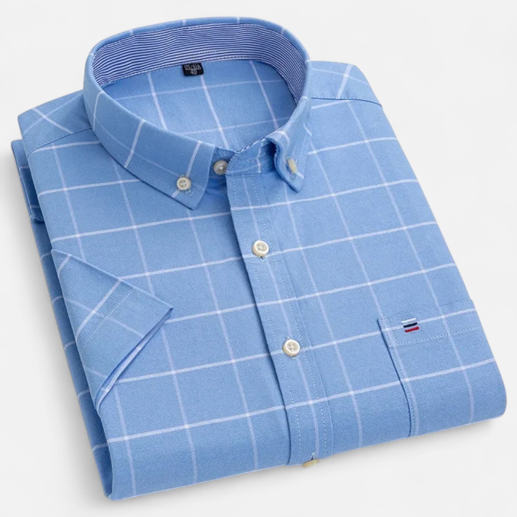 Micah | Men's Oxford Cotton Short-Sleeve Summer Shirt
