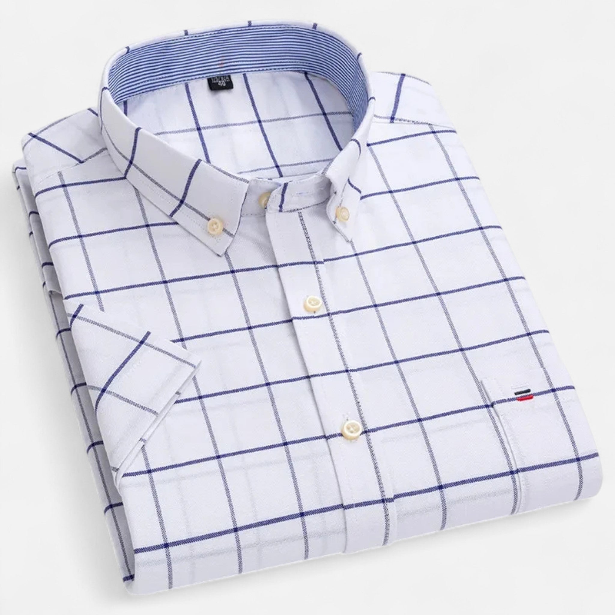 Micah | Men's Oxford Cotton Short-Sleeve Summer Shirt