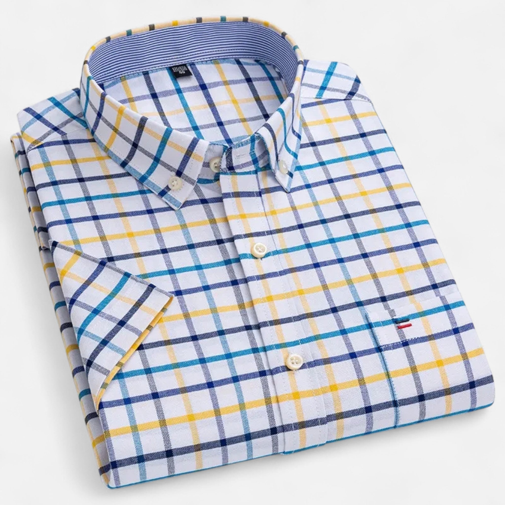 Micah | Men's Oxford Cotton Short-Sleeve Summer Shirt