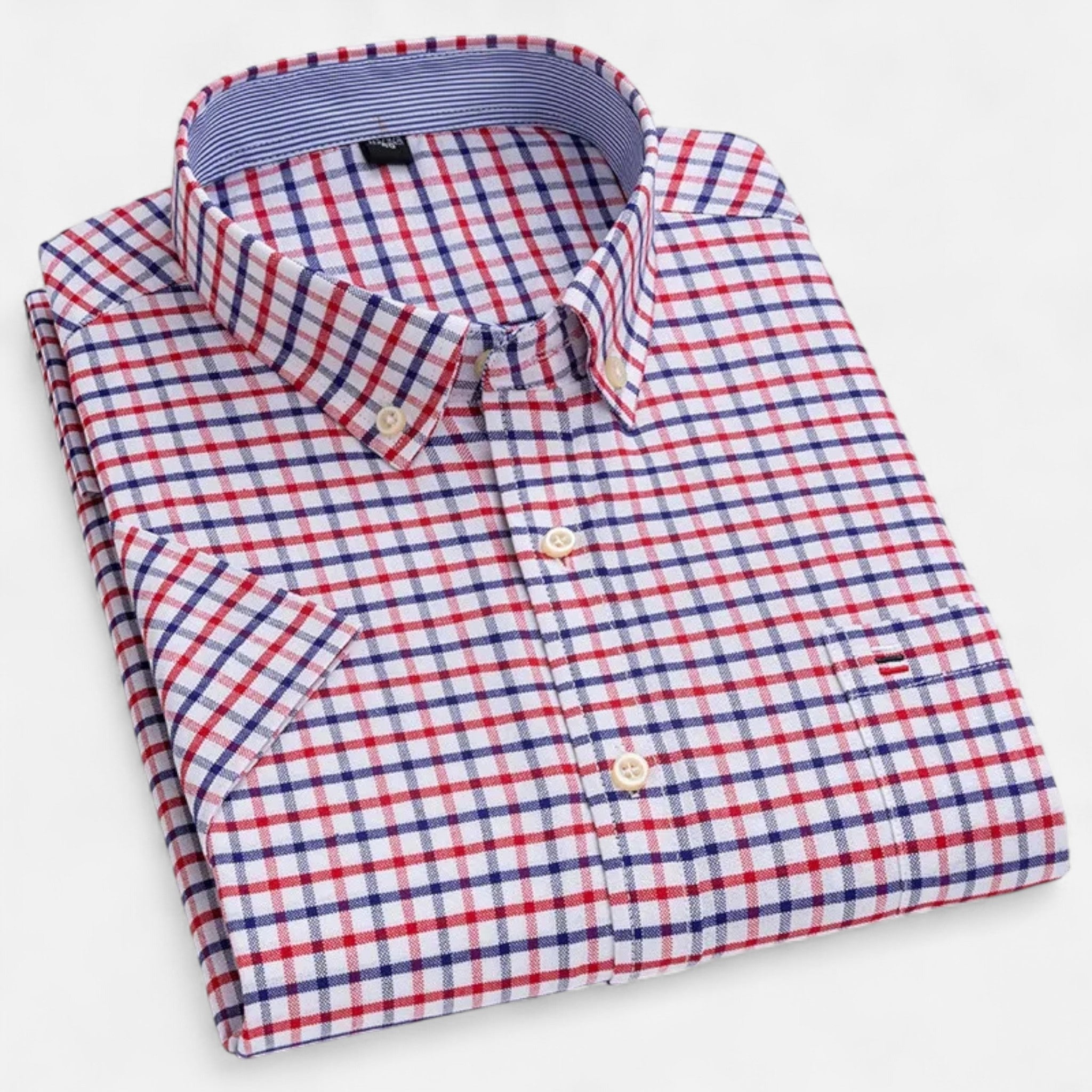 Micah | Men's Oxford Cotton Short-Sleeve Summer Shirt
