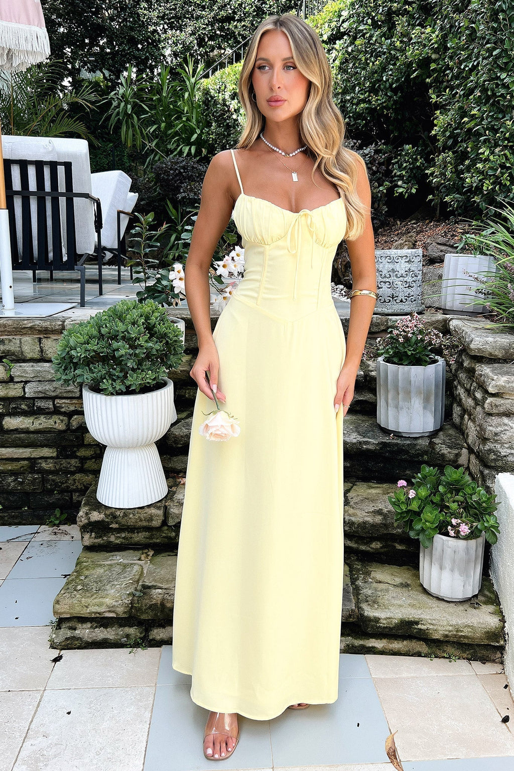 Yoselyn | Elegant Long Dress with Flowing Silhouette for Women