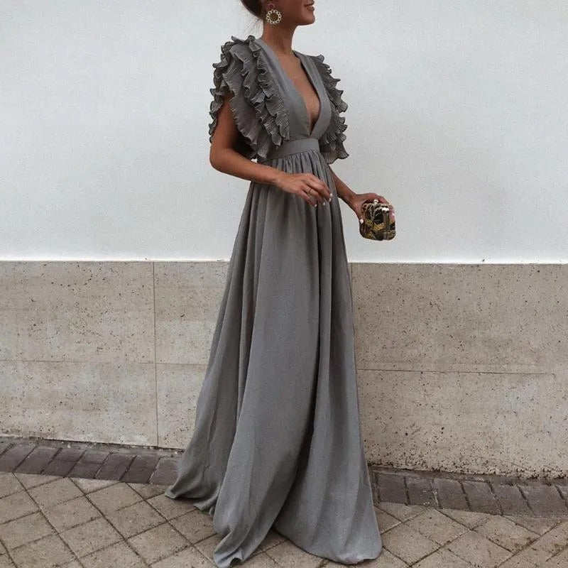 Karina  | Maxi Evening Dress in Long Silhouette for Women