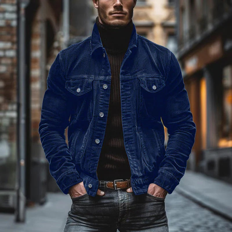 Oberian | Retro Vintage Corduroy Jacket for Men